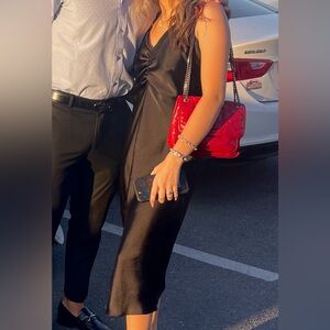 Black Zara midi dress